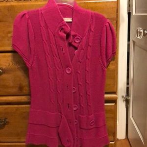 Pink Short Sleeved Sweater